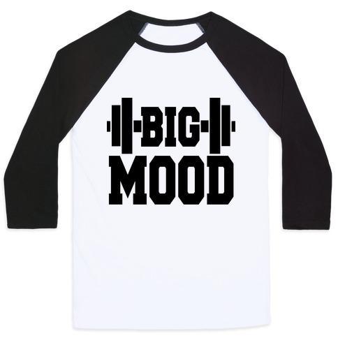 Virgin Teez  Baseball Tee Unisex Classic Baseball Tee / x-small / White/Black BIG MOOD WEIGHTS UNISEX CLASSIC BASEBALL TEE
