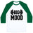 Virgin Teez  Baseball Tee Unisex Classic Baseball Tee / x-small / White/Dark Green BIG MOOD WEIGHTS UNISEX CLASSIC BASEBALL TEE
