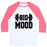 Virgin Teez  Baseball Tee Unisex Classic Baseball Tee / x-small / White/Neon Pink BIG MOOD WEIGHTS UNISEX CLASSIC BASEBALL TEE