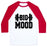 Virgin Teez  Baseball Tee Unisex Classic Baseball Tee / x-small / White/Red BIG MOOD WEIGHTS UNISEX CLASSIC BASEBALL TEE