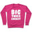 Virgin Teez  Pullover Crewneck Sweatshirt / x-small / Deep Pink BIG THICC ENERGY THICK PARODY WHITE PRINT CREWNECK SWEATSHIRT