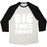Virgin Teez  Baseball Tee Unisex Tri-Blend Baseball Tee / small / Oatmeal / Black BIG THICC ENERGY THICK PARODY WHITE PRINT UNISEX TRI-BLEND BASEBALL TEE