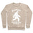 Virgin Teez  Pullover Crewneck Sweatshirt / x-small / Heathered Oatmeal BIGFOOT RUNNING TEAM CREWNECK SWEATSHIRT