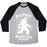 Virgin Teez  Baseball Tee Unisex Tri-Blend Baseball Tee / small / Athletic Gray / Black BIGFOOT RUNNING TEAM UNISEX TRI-BLEND BASEBALL TEE
