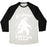 Virgin Teez  Baseball Tee Unisex Tri-Blend Baseball Tee / small / Oatmeal / Black BIGFOOT RUNNING TEAM UNISEX TRI-BLEND BASEBALL TEE
