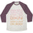 Virgin Teez  Baseball Tee Unisex Tri-Blend Baseball Tee / small / Oatmeal / Maroon BIKINI BODY WORKOUT PLAN UNISEX TRI-BLEND BASEBALL TEE
