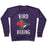 Virgin Teez  Pullover Crewneck Sweatshirt / x-small / Purple BIRD BOXING CREWNECK SWEATSHIRT