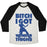 Virgin Teez  Baseball Tee Unisex Tri-Blend Baseball Tee / small / Oatmeal / Black BITCH I GOT WONDER THIGHS UNISEX TRI-BLEND BASEBALL TEE