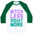 Virgin Teez  Baseball Tee Unisex Classic Baseball Tee / x-small / White/Dark Green BITCH LESS SQUAT MORE UNISEX CLASSIC BASEBALL TEE