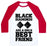 Virgin Teez  Baseball Tee Unisex Classic Baseball Tee / x-small / White/Red BLACK DIAMONDS ARE A GIRL'S BEST FRIEND UNISEX CLASSIC BASEBALL TEE