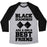 Virgin Teez  Baseball Tee Unisex Tri-Blend Baseball Tee / small / Athletic Gray / Black BLACK DIAMONDS ARE A GIRL'S BEST FRIEND UNISEX TRI-BLEND BASEBALL TEE