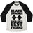 Virgin Teez  Baseball Tee Unisex Tri-Blend Baseball Tee / small / Oatmeal / Black BLACK DIAMONDS ARE A GIRL'S BEST FRIEND UNISEX TRI-BLEND BASEBALL TEE