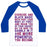Virgin Teez  Baseball Tee Unisex Classic Baseball Tee / x-small / White/Blue BLACK MAGIC UNISEX CLASSIC BASEBALL TEE