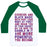 Virgin Teez  Baseball Tee Unisex Classic Baseball Tee / x-small / White/Dark Green BLACK MAGIC UNISEX CLASSIC BASEBALL TEE