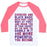 Virgin Teez  Baseball Tee Unisex Classic Baseball Tee / x-small / White/Neon Pink BLACK MAGIC UNISEX CLASSIC BASEBALL TEE