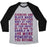 Virgin Teez  Baseball Tee Unisex Tri-Blend Baseball Tee / small / Athletic Gray / Black BLACK MAGIC UNISEX TRI-BLEND BASEBALL TEE