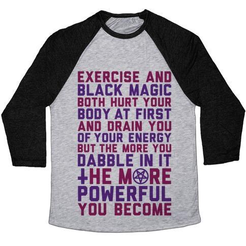 Virgin Teez  Baseball Tee Unisex Tri-Blend Baseball Tee / small / Athletic Gray / Black BLACK MAGIC UNISEX TRI-BLEND BASEBALL TEE
