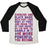 Virgin Teez  Baseball Tee Unisex Tri-Blend Baseball Tee / small / Oatmeal / Black BLACK MAGIC UNISEX TRI-BLEND BASEBALL TEE