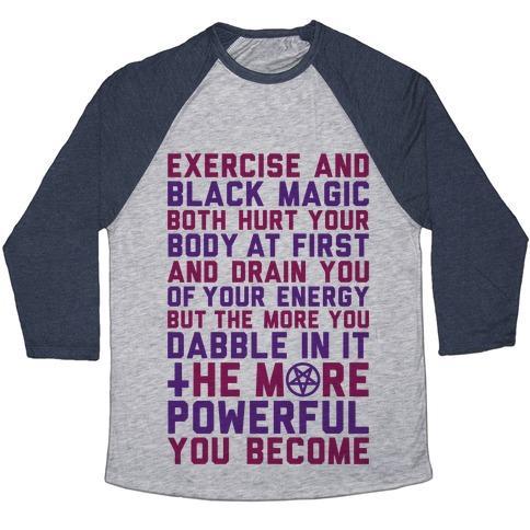 Virgin Teez  Baseball Tee Unisex Tri-Blend Baseball Tee / small / Athletic Gray / Navy BLACK MAGIC UNISEX TRI-BLEND BASEBALL TEE