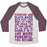 Virgin Teez  Baseball Tee Unisex Tri-Blend Baseball Tee / small / Oatmeal / Maroon BLACK MAGIC UNISEX TRI-BLEND BASEBALL TEE