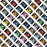 The Pillow pillows 16" x 16" Black Rainbow Tapes 45  Cushion/Pillow
