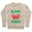 Virgin Teez  Pullover Crewneck Sweatshirt / x-small / Heathered Oatmeal BLAME YOGA CREWNECK SWEATSHIRT