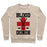 Virgin Teez  Pullover Crewneck Sweatshirt / x-small / Heathered Oatmeal BLOOD DONOR HOCKEY CREWNECK SWEATSHIRT