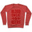 Virgin Teez  Pullover Crewneck Sweatshirt / x-small / Heathered Red BLOOD SWEAT & BEERS CREWNECK SWEATSHIRT