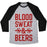 Virgin Teez  Baseball Tee Unisex Tri-Blend Baseball Tee / small / Athletic Gray / Black BLOOD SWEAT & BEERS UNISEX TRI-BLEND BASEBALL TEE