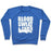 Virgin Teez  Pullover Crewneck Sweatshirt / x-small / Heathered Blue BLOOD SWEAT & CHALK CREWNECK SWEATSHIRT