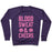 Virgin Teez  Pullover Crewneck Sweatshirt / x-small / Purple BLOOD SWEAT & CHEERS CREWNECK SWEATSHIRT