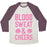 Virgin Teez  Baseball Tee Unisex Tri-Blend Baseball Tee / small / Oatmeal / Maroon BLOOD SWEAT & CHEERS UNISEX TRI-BLEND BASEBALL TEE