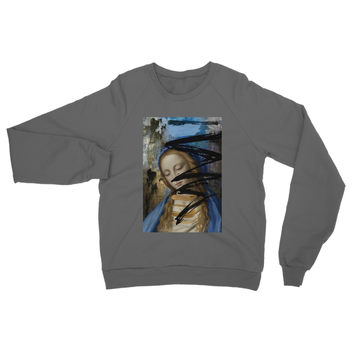 VIRGIN TEEZ Sweat shirt Dark Grey / S Blue Classic Adult Sweatshirt