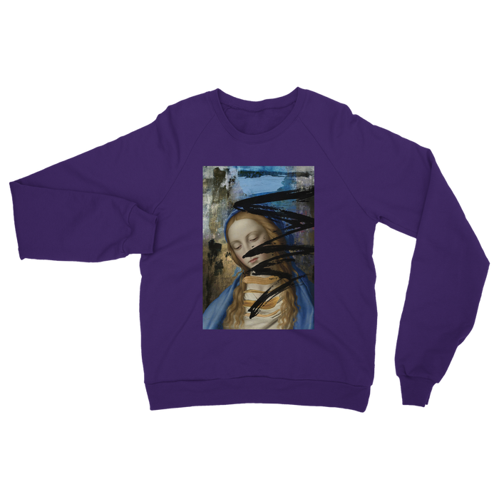 VIRGIN TEEZ Sweat shirt Purple / S Blue Classic Adult Sweatshirt