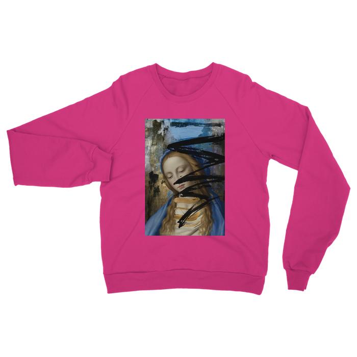 VIRGIN TEEZ Sweat shirt Safety Pink / S Blue Classic Adult Sweatshirt
