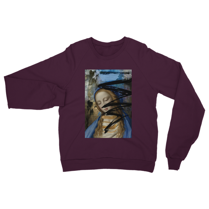 VIRGIN TEEZ Sweat shirt Burgundy / S Blue Classic Adult Sweatshirt