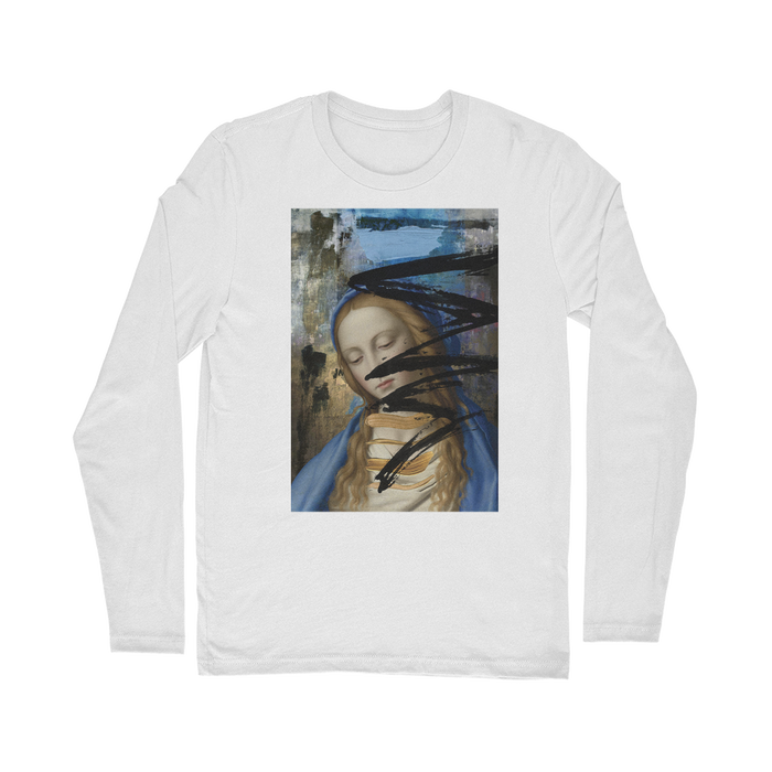 VIRGIN TEEZ Long sleeves T-shirt White / Unisex / S Blue Classic Long Sleeve T-Shirt