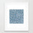 VIRGIN TEEZ Framed Art Prints 8" x 11" / Black Blue Whales Frame