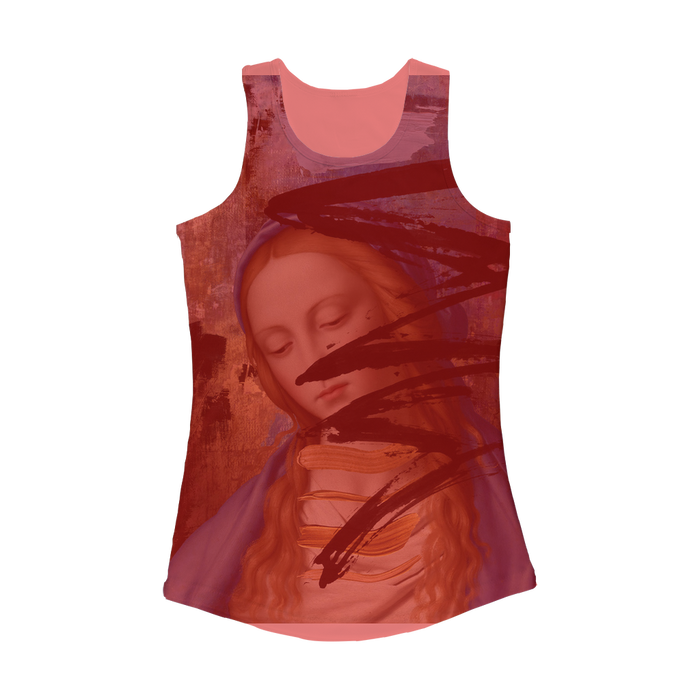 VIRGIN TEEZ Women Tank top Electric Pink / XS Blue Women Performance Tank Top