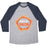 Virgin Teez  Baseball Tee Unisex Tri-Blend Baseball Tee / small / Athletic Gray / Navy BODY BY BACON (TANK) UNISEX TRI-BLEND BASEBALL TEE