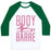 Virgin Teez  Baseball Tee Unisex Classic Baseball Tee / x-small / White/Dark Green BODY BY BARRE UNISEX CLASSIC BASEBALL TEE