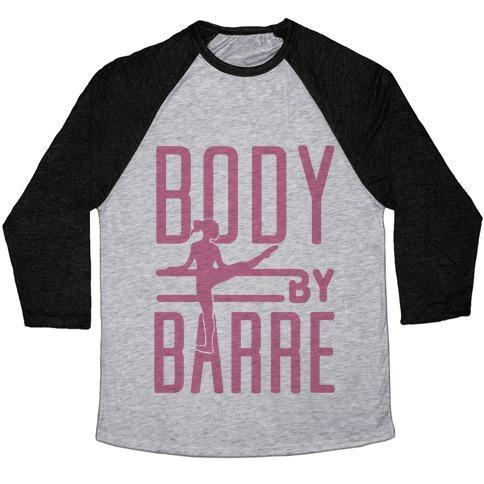 Virgin Teez  Baseball Tee Unisex Tri-Blend Baseball Tee / small / Athletic Gray / Black BODY BY BARRE UNISEX TRI-BLEND BASEBALL TEE