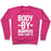 Virgin Teez  Pullover Crewneck Sweatshirt / x-small / Deep Pink BODY BY BURPEES CREWNECK SWEATSHIRT