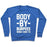 Virgin Teez  Pullover Crewneck Sweatshirt / x-small / Heathered Blue BODY BY BURPEES CREWNECK SWEATSHIRT