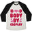 Virgin Teez  Baseball Tee Unisex Tri-Blend Baseball Tee / small / Oatmeal / Black BODY BY COSPLAY UNISEX TRI-BLEND BASEBALL TEE