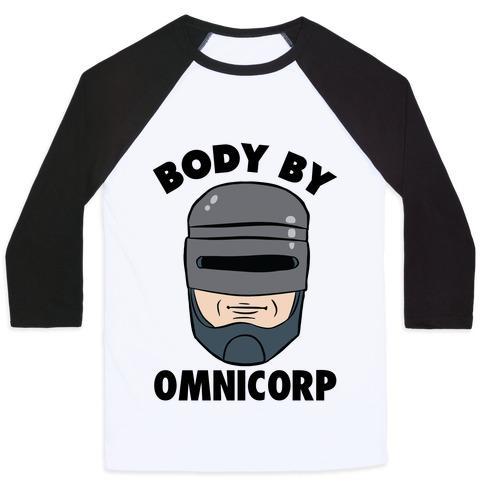 Virgin Teez  Baseball Tee Unisex Classic Baseball Tee / x-small / White/Black BODY BY OMNICORP UNISEX CLASSIC BASEBALL TEE