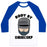 Virgin Teez  Baseball Tee Unisex Classic Baseball Tee / x-small / White/Blue BODY BY OMNICORP UNISEX CLASSIC BASEBALL TEE