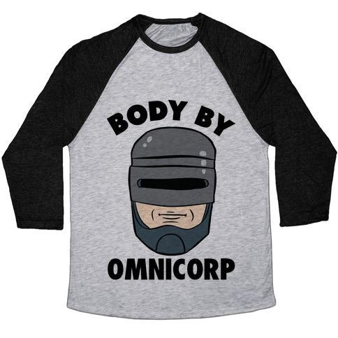 Virgin Teez  Baseball Tee Unisex Tri-Blend Baseball Tee / small / Athletic Gray / Black BODY BY OMNICORP UNISEX TRI-BLEND BASEBALL TEE
