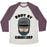Virgin Teez  Baseball Tee Unisex Tri-Blend Baseball Tee / small / Oatmeal / Maroon BODY BY OMNICORP UNISEX TRI-BLEND BASEBALL TEE