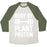 Virgin Teez  Baseball Tee Unisex Tri-Blend Baseball Tee / small / Oatmeal / Moss BODY BY PLANT PROTEIN UNISEX TRI-BLEND BASEBALL TEE